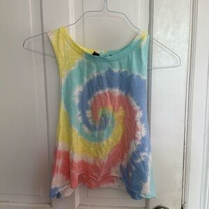 Rainbow colored Tie Dye Tank Top